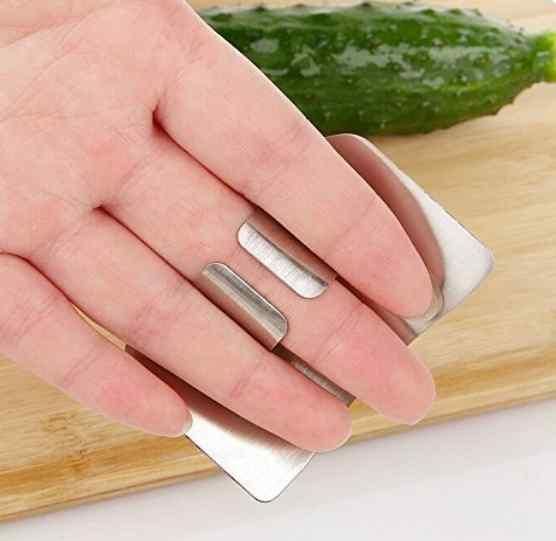 Stainless Steel Finger Protector Hand Guard (Pack of 2)